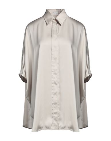Brunello Cucinelli Woman Shirt Beige Size L Polyester