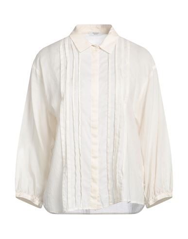Peserico Woman Shirt Beige Size 6 Cotton