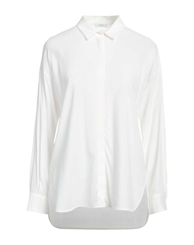 Peserico Easy Woman Shirt White Size 6 Acetate, Silk, Elastane