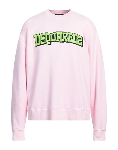 Dsquared2 Man Sweatshirt Pink Size L Cotton