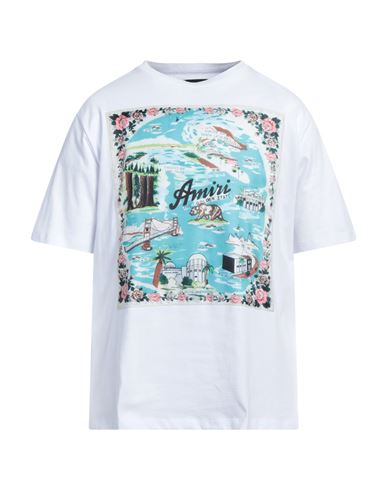 Amiri Man T-shirt White Size Xxl Cotton, Polyester