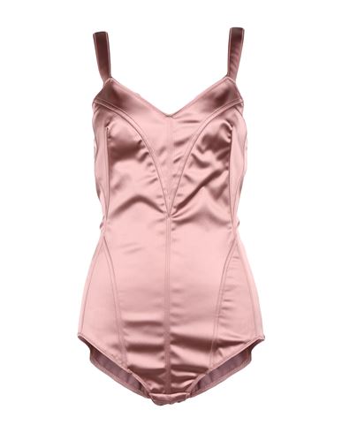 Del Core Woman Bodysuit Pastel Pink Size 6 Acetate, Nylon, Elastane