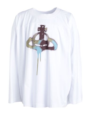 Vivienne Westwood T-shirt White Size L Cotton, Elastane