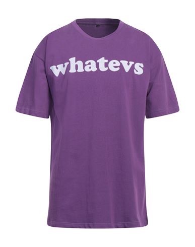Gcds Man T-shirt Purple Size L Cotton