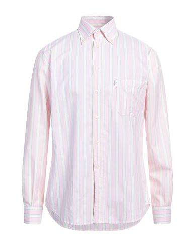 Tru Trussardi Man Shirt Light Pink Size L Cotton
