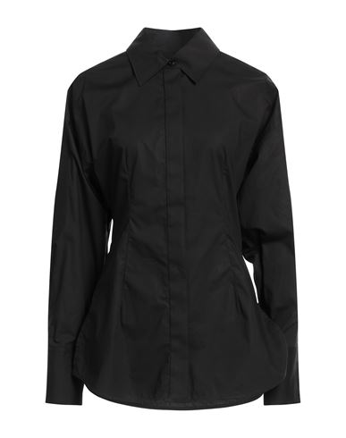 Trussardi Woman Shirt Black Size 12 Cotton