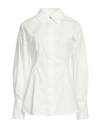 Trussardi Woman Shirt White Size 12 Cotton