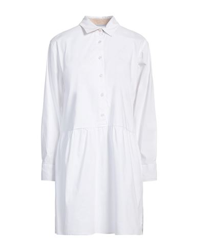 Fred Mello Woman Mini Dress White Size M Cotton, Polyester, Elastane