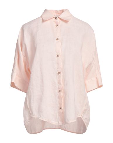 Peserico Easy Woman Shirt Light Pink Size 6 Linen