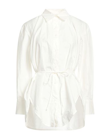 Peserico Easy Woman Shirt Ivory Size 6 Cotton In White