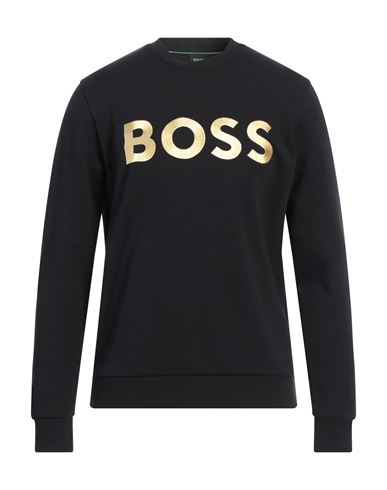 Hugo Boss Boss Man Sweatshirt Black Size Xs Cotton, Polyester, Elastane
