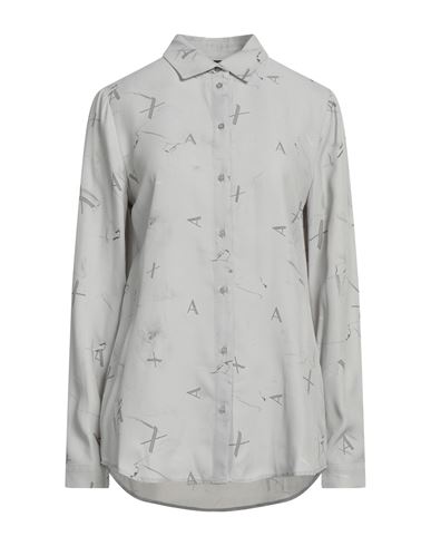 Armani Exchange Woman Shirt Light Grey Size Xl Viscose