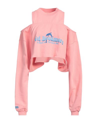 Gcds Woman Sweatshirt Pink Size L Cotton