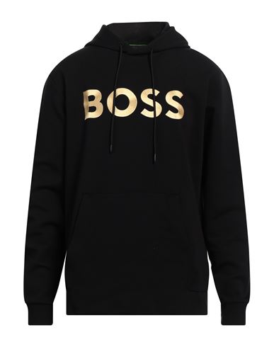 Hugo Boss Boss Man Sweatshirt Black Size Xl Cotton, Polyester, Elastane