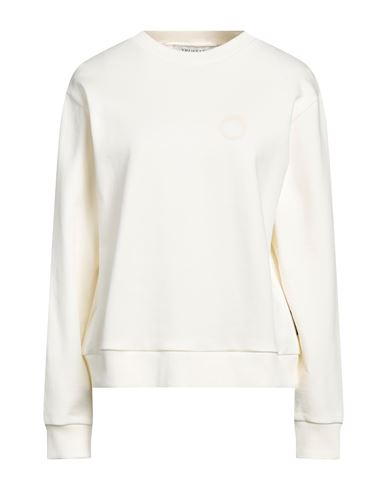 Shop Trussardi Woman Sweatshirt Cream Size Xl Cotton, Elastane In White
