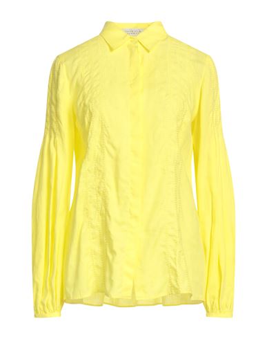 Shop Gabriela Hearst Woman Shirt Yellow Size 10 Linen
