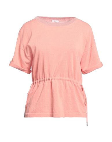 Peserico Easy Woman Sweater Salmon Pink Size 6 Cotton, Linen, Polyamide, Viscose, Metallic Fiber