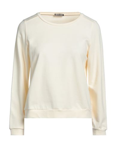 Maliparmi Malìparmi Woman Sweatshirt Cream Size L Cotton, Elastane In White