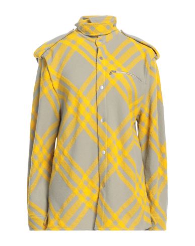 Burberry Woman Shirt Yellow Size 0 Wool, Alpaca Wool, Polyamide