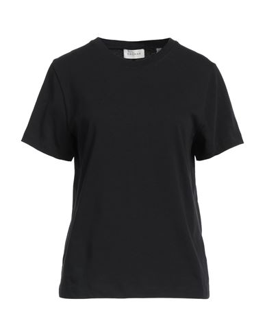 House Of Dagmar Woman T-shirt Black Size M Cotton In Black