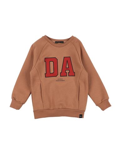 Shop Daniele Alessandrini Toddler Boy Sweatshirt Camel Size 4 Cotton, Elastane In Beige