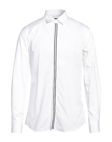 Dsquared2 Man Shirt White Size 44 Cotton, Aluminum