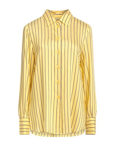Maliparmi Malìparmi Woman Shirt Yellow Size 8 Viscose, Silk