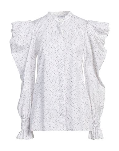 Aglini Woman Shirt Ivory Size 4 Cotton In White