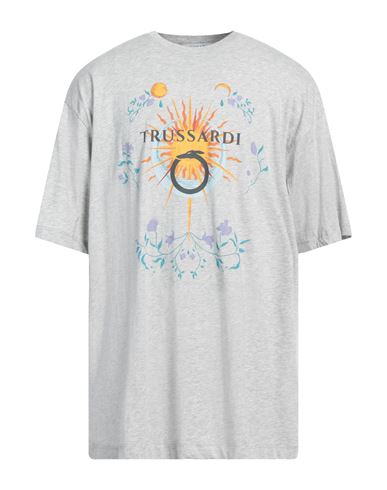 Trussardi Man T-shirt Light Grey Size Xl Cotton