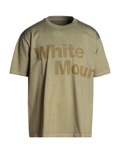White Mountaineering Man T-shirt Khaki Size 4 Cotton In Beige