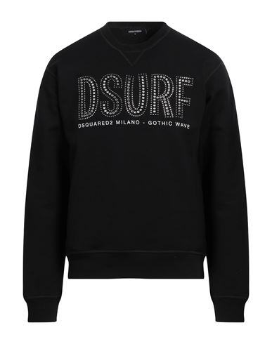 Dsquared2 Man Sweatshirt Black Size L Cotton