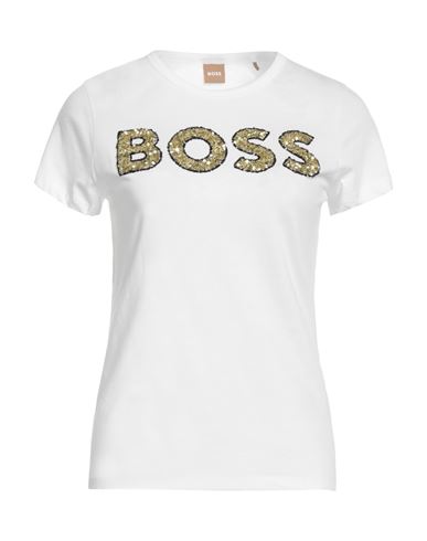 White and gold hugo boss sales t shirt