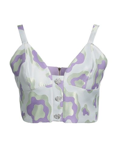 Matilde Couture Woman Top Lilac Size 10 Polyester In Purple