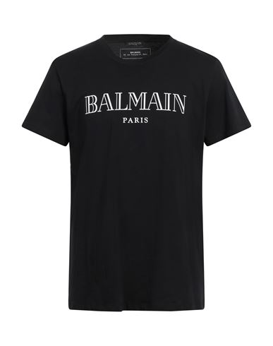 Balmain Man T-shirt Black Size Xl Cotton