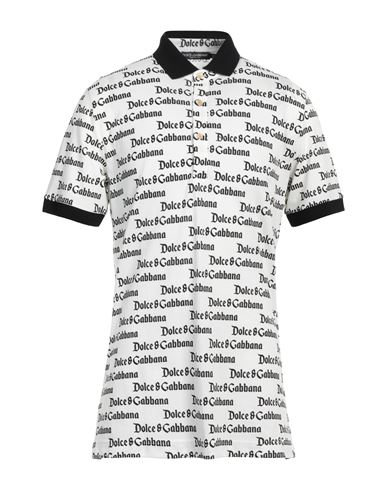 Dolce & Gabbana Man Polo Shirt White Size 44 Cotton
