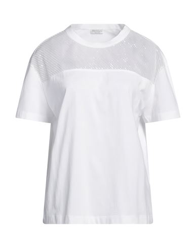 Brunello Cucinelli Woman T-shirt White Size 3xl Cotton