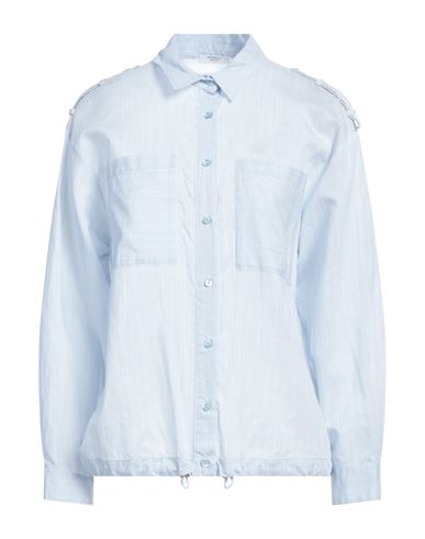 Peserico Woman Shirt Light Blue Size 2 Cotton, Silk