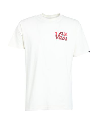 Vans Pasa Ss Tee Man T-shirt Ivory Size Xl Cotton In White