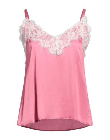 Shop Angela Davis Woman Top Pink Size 6 Viscose