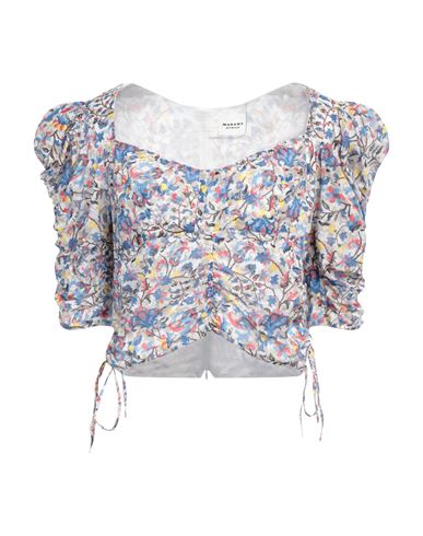 ISABEL MARANT ÉTOILE MARANT ÉTOILE WOMAN TOP BLUE SIZE 6 COTTON 