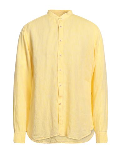 Edizioni Limonaia Man Shirt Yellow Size 17 Linen