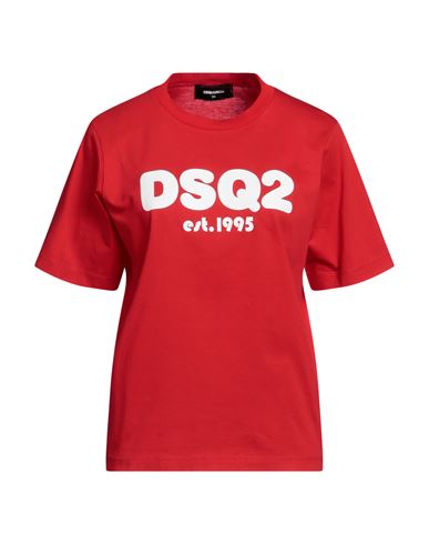 Dsquared2 Woman T-shirt Red Size Xs Cotton