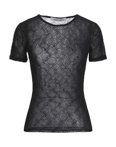 Trussardi Woman T-shirt Black Size Xl Polyamide