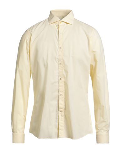 Edizioni Limonaia Man Shirt Pastel Yellow Size 16 Cotton In Yellow