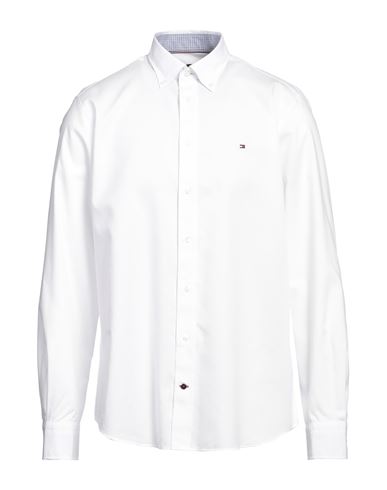 Shop Tommy Hilfiger Man Shirt White Size 17 ¾ Cotton