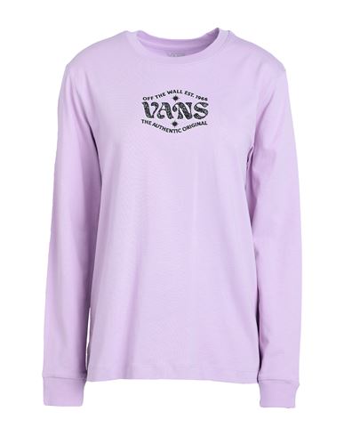 Vans Path To Explore Ls Bff Woman T-shirt Lilac Size L Cotton In Purple