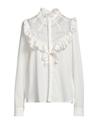 Dsquared2 Woman Shirt Off White Size 4 Polyester