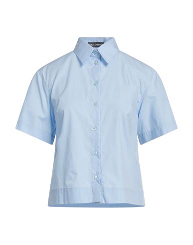 Dolce & Gabbana Woman Shirt Blue Size 4 Cotton
