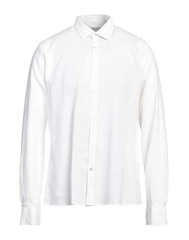 Fred Mello Man Shirt Off White Size Xl Linen, Cotton