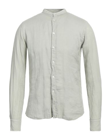 Xacus Man Shirt Sage Green Size 15 ½ Linen